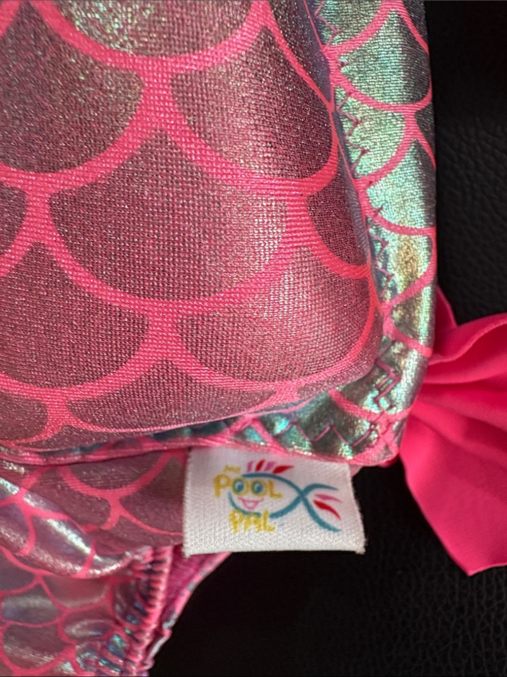 My Pool Pal XS 20-30lb Mermaid Float Swimsuit Vest in Teal and Pink - Picture 3 of 6